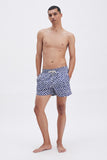 Blue Swim Shorts with 'Molinos' print, a stylish collaboration by Álvaro Picardo.