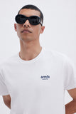 White Tee with 'Le Bel Été' print, a stylish collaboration by Edith Carron